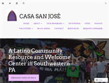 Tablet Screenshot of casasanjose.org